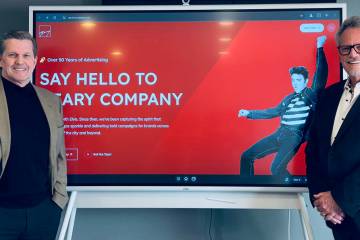 From left, John Dalrymple, president and chief operating officer, and Jim McKusick, CEO and man ...