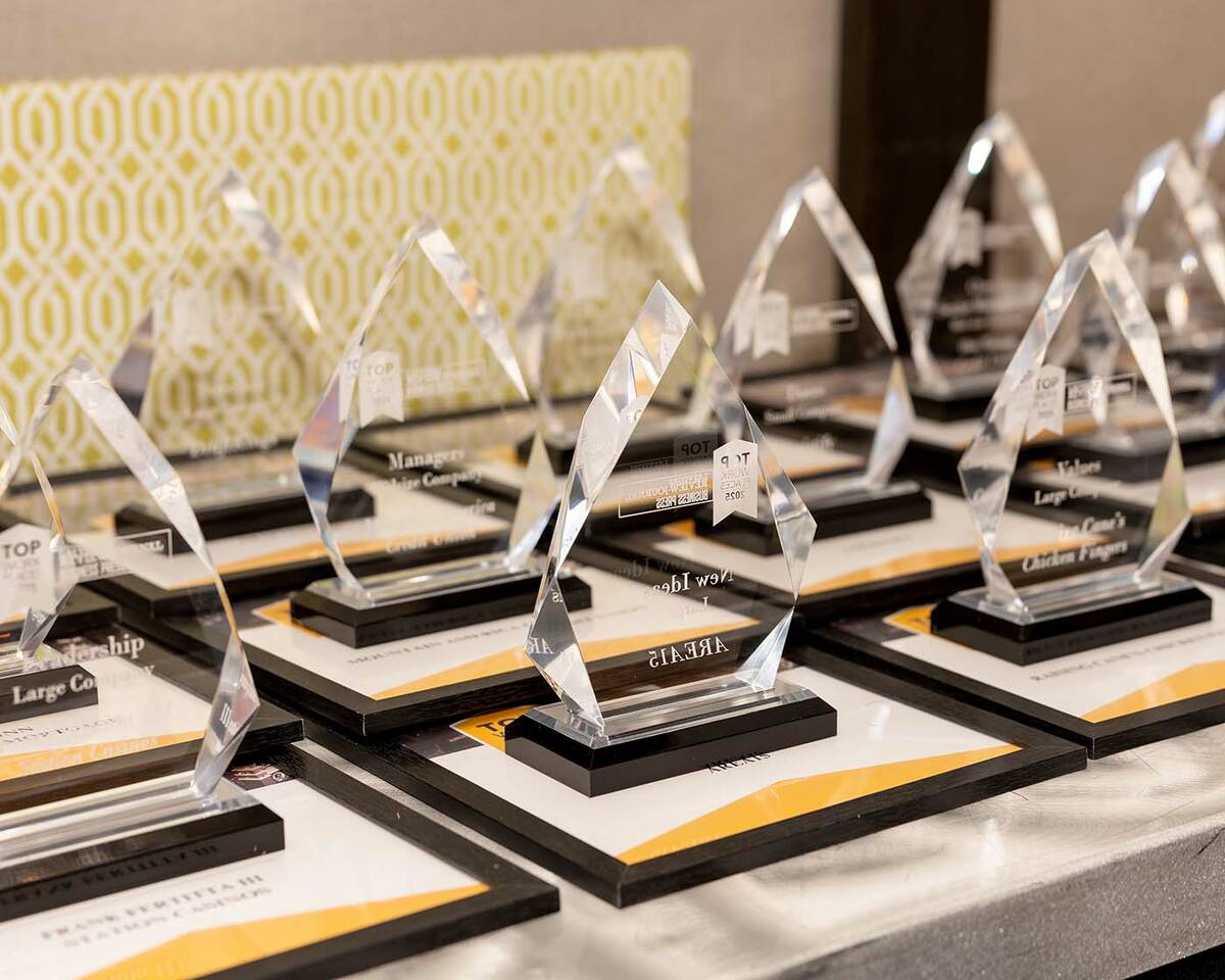 The 2025 Nevada Top Workplaces winners' specific rankings in company size categories were annou ...