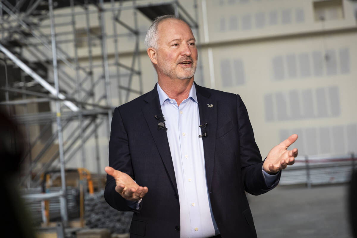 Steve Hill, president and CEO of the Las Vegas Convention and Visitors Authority. (Las Vegas Re ...