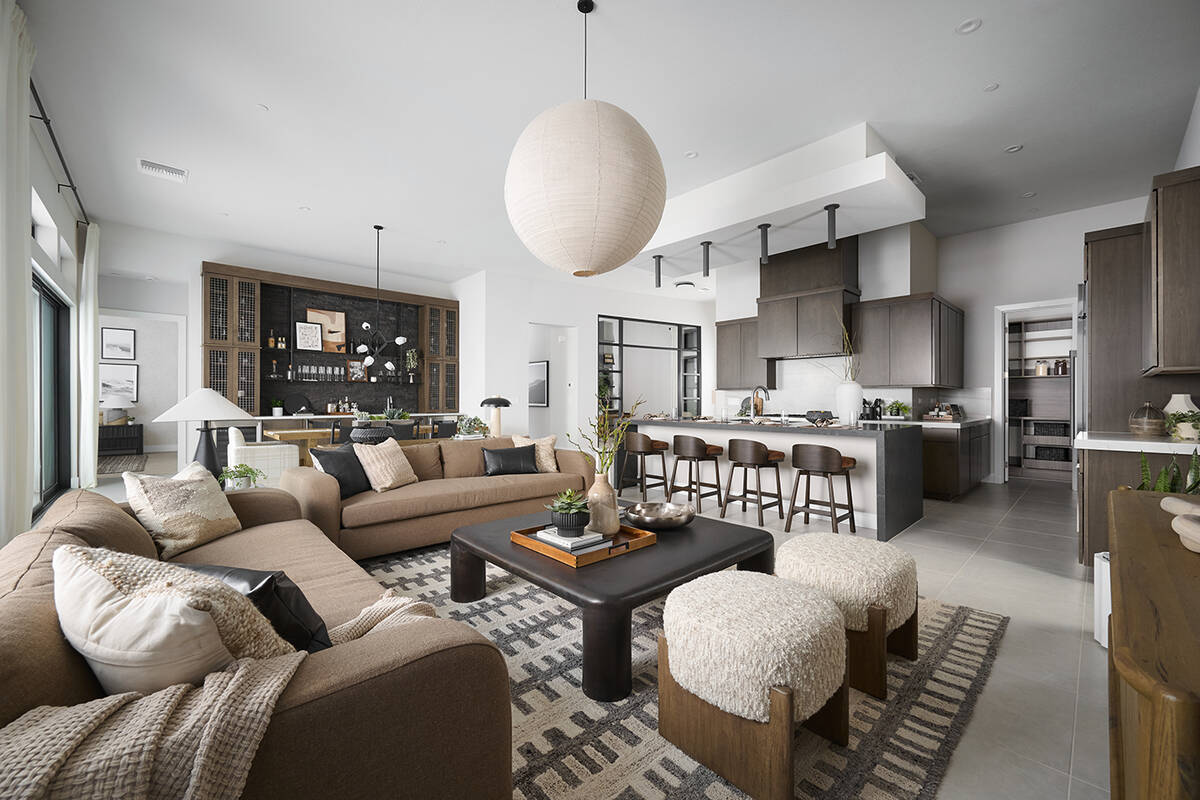 Tri Pointe's Lakeview Ridge in Lake Las Vegas features three merchandised model homes that were ...